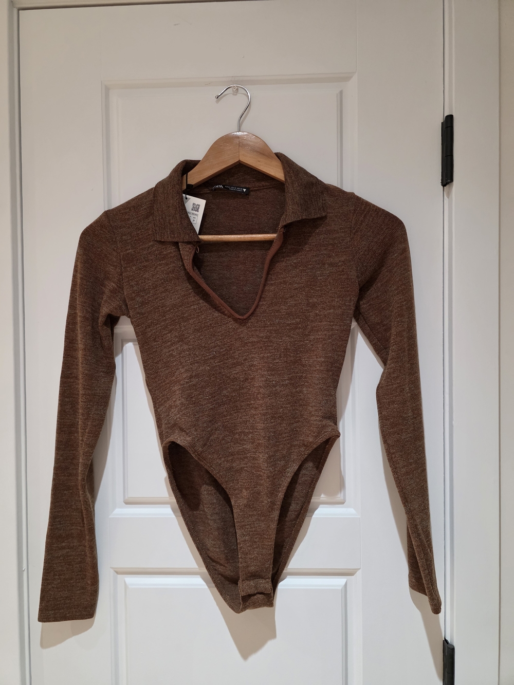 Zara Women's Brown Marled Bodysuit
